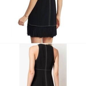Cinq a Sept Black Halter Sheath Mini Dress
